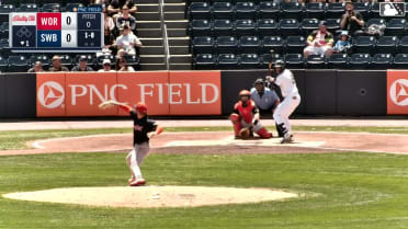 George Lombard Jr. homers (2) on a fly ball to right field.