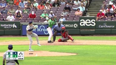 Tyson Lewis homers (5) on a fly ball to right center field.