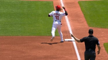 José Ramírez nabs Matt Vierling after review
