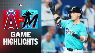 Marlins' bats erupt for 12 runs in win vs. Angels