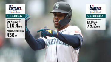 Julio Rodriguez hammers 110.4 mph home run