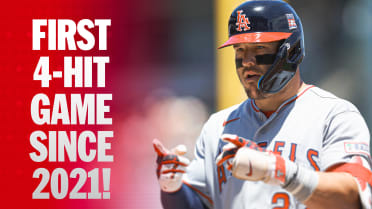 Mike Trout delivers four-hit performance