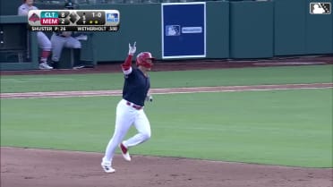 JJ Wetherholt launches his first Triple-A home run