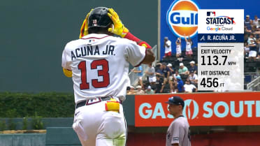 Ronald Acuña hammers a 456-foot home run