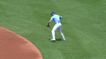 Nick Loftin's backhanded stop