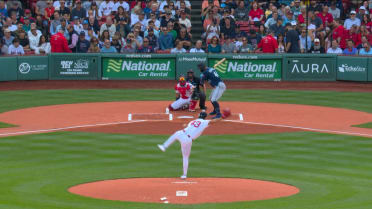 Patrick Sandoval strikes out Julio Rodríguez