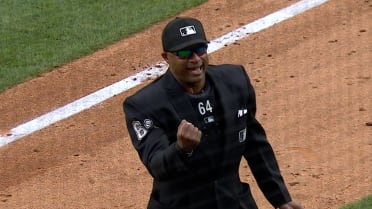 CJ Abrams out at second after review