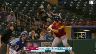 Max Anderson singles on a line drive to center fielder John Rave. Paul DeJong scores.