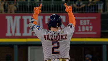 Christian Vázquez's RBI ground-rule double