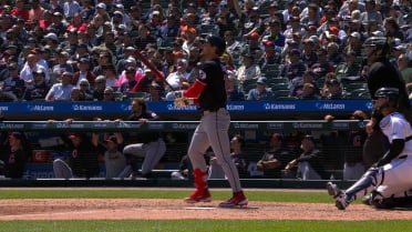 Data Viz: Patrick Bailey's first homer as a Guardian