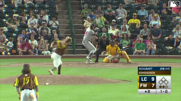 Nolan Schubart homers (11) on a fly ball to left field.
