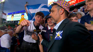 Scotland fans interviewed during SNB