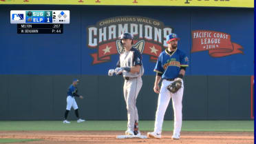Jacob Melton collects a pair of hits 
