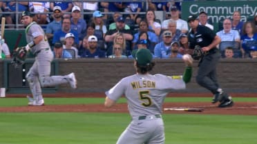 Jacob Wilson's strong throw 
