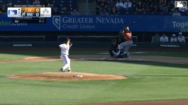 Joshua Kuroda-Grauer homers (1) on a fly ball to left field.