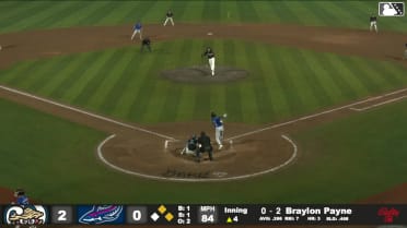 Braylon Payne homers (4) on a fly ball to center field. Mike Boeve scores. Dylan O'Rae scores.
