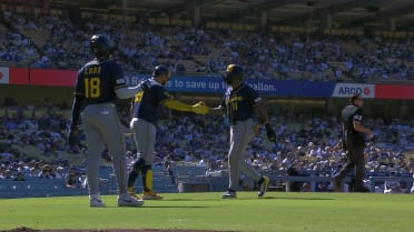 Brewers score two on an error