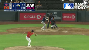 Brock Rodden triples (3) on a fly ball to right fielder Jared Dickey. Patrick Wisdom scores.