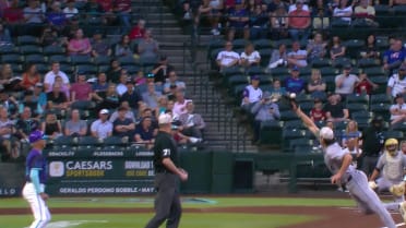 Lourdes Gurriel Jr. hits foul ball after review