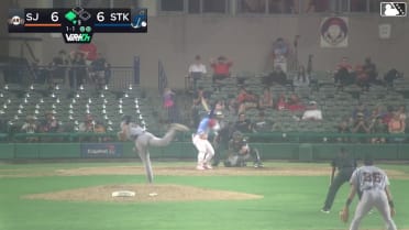 Breyson Guedez singles on a fly ball to right fielder Oliver Tejada. Max Durrington scores.
