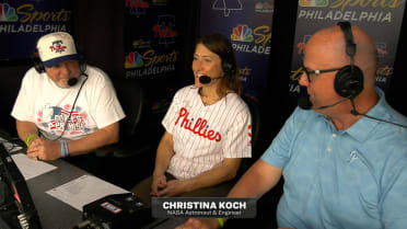 Christina Koch joins the Phillies' broadcast booth