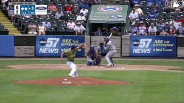 Ramon Ramirez doubles (15) on a line drive to center fielder Kane Kepley. Tyriq Kemp scores. Asbel Gonzalez scores.
