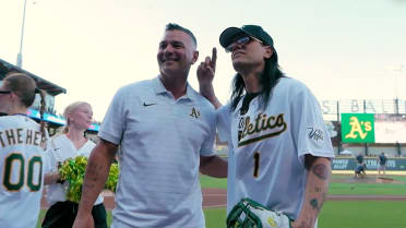 Criss Angel 'throws' first pitch in Las Vegas