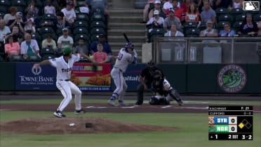 Ryan Clifford homers (15) on a fly ball to right center field. Ji Hwan Bae scores.