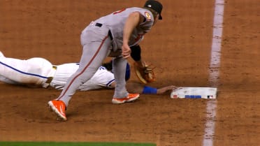 Jac Caglianone is safe at first after review