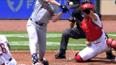 Kyle Manzardo not hit-by-pitch after overturned call