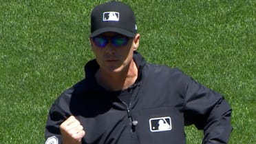 Victor Bericoto out at first after review
