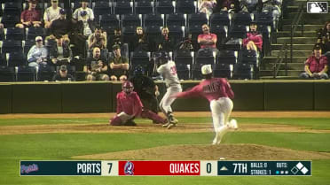 Edgar Montero singles on a ground ball to right fielder Kevyn Castillo. Bobby Blandford scores. Gavin Turley to 2nd.