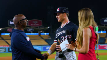 Dominic Santarelli wins the MLB Develops MVP Award