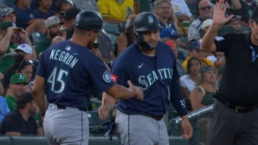 Josh Naylor steals second, advances to third on error