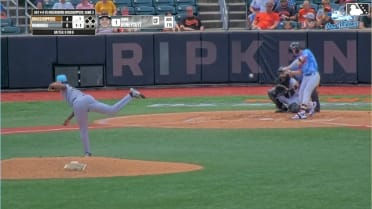 Vance Honeycutt swats a leadoff home run