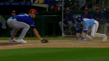 Lane Thomas scores on a wild pitch