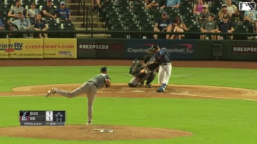 Justin Foscue's fourth Triple-A homer