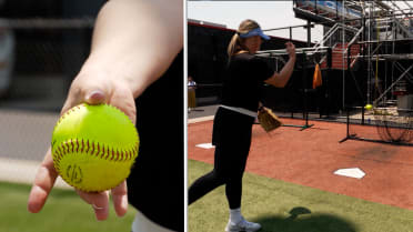 Lexi Kilfoyl shows how to throw a drop ball