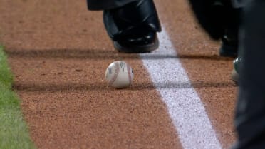 Jared Young's bunt single rolls foul and back fair