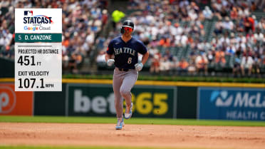 Dominic Canzone hits 451-foot, 107.1 mph home run