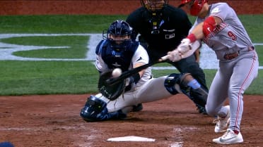 Matt McLain's RBI double