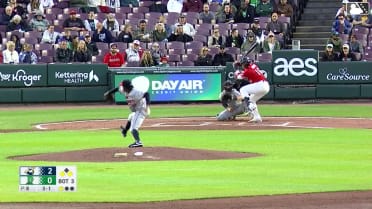 Alfredo Duno out on a sacrifice fly to left fielder Esteban González. Ariel Almonte scores.