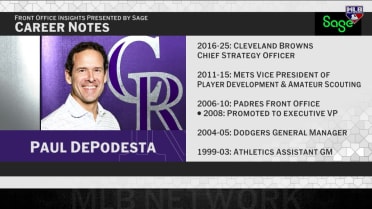 Paul DePodesta on returning to MLB, Rockies outlook