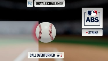 Ball 1 call overturned after ABS challenge