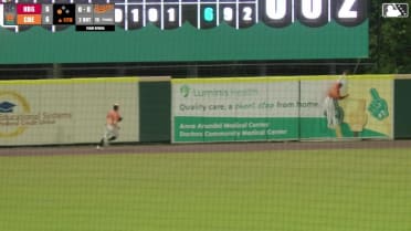 Bradfield Jr. makes nice catch at the wall