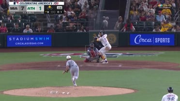 Carlos Cortes scores on a throwing error