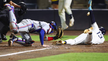 Junior Caminero scores to walk it off after review