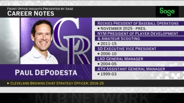DePodesta on joining Rockies, returning to baseball