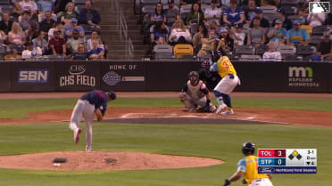 Gabriel Gonzalez singles on a line drive to center fielder Trei Cruz. Emmanuel Rodriguez scores.