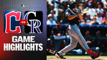 Chase DeLauter hits two triples in Guardians' win